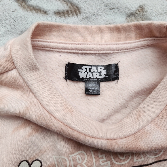 Girls Blush Tie Dye Baby Yoda Sweatpant Outfit - Picture 4 of 4